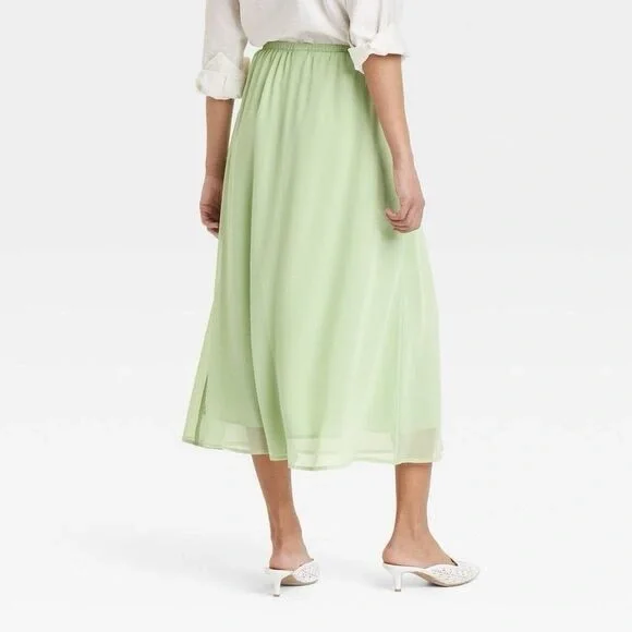 a new day Mint Green Midi Skirt - Picture 2 of 2